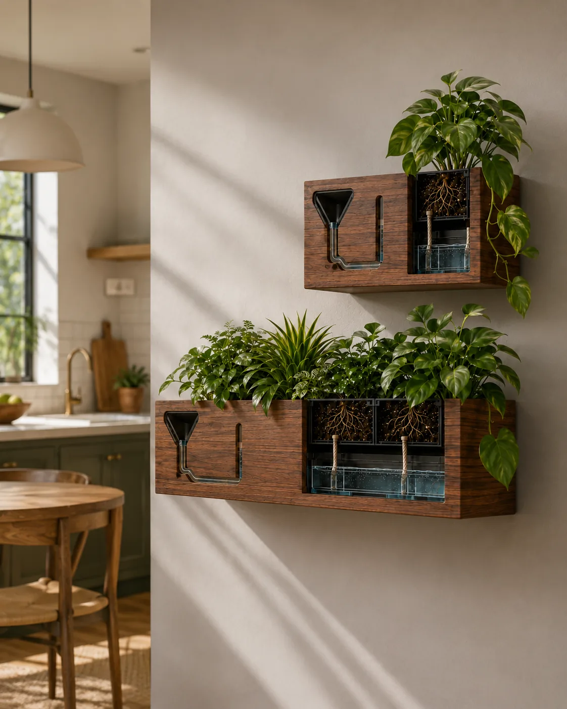 LushLedge wall bundle in kitchen setting