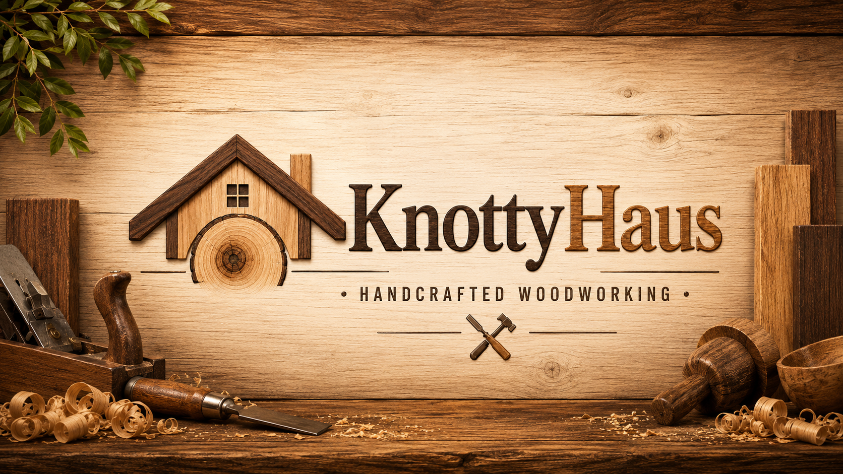 KnottyHaus woodworking banner